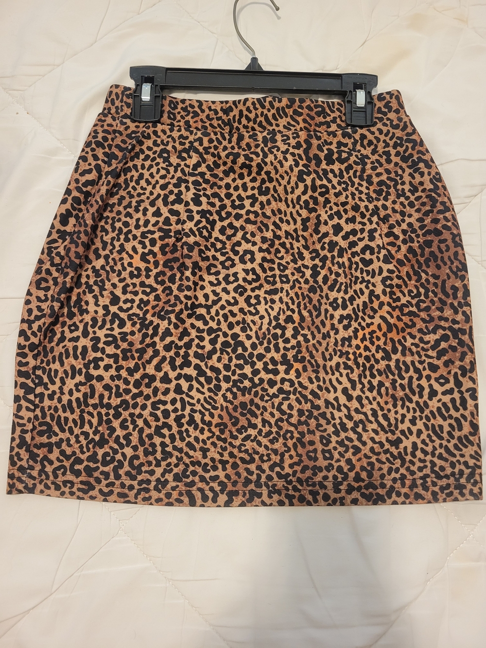 SHEIN Leopard Print Mini Skirt in Tan and Black